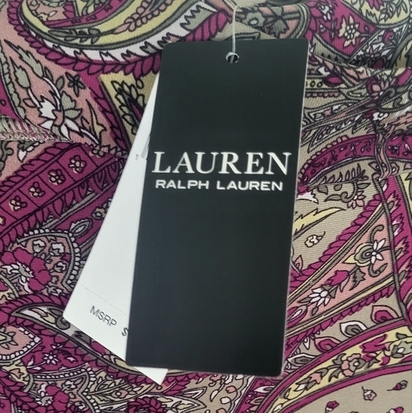 Lauren Ralph Lauren Paisley Off-The Shoulder Blouse - Picture 8 of 13